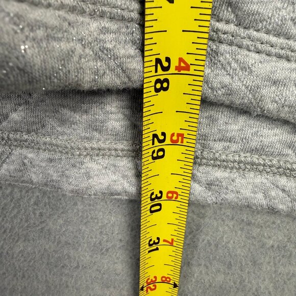 T by Talbots 2X Snowflake Quilted Wrap Neck Pullover Top Gray Silver Metallic - Picture 11 of 12